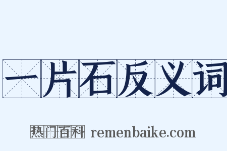 一片石反义词是什么意思的图片